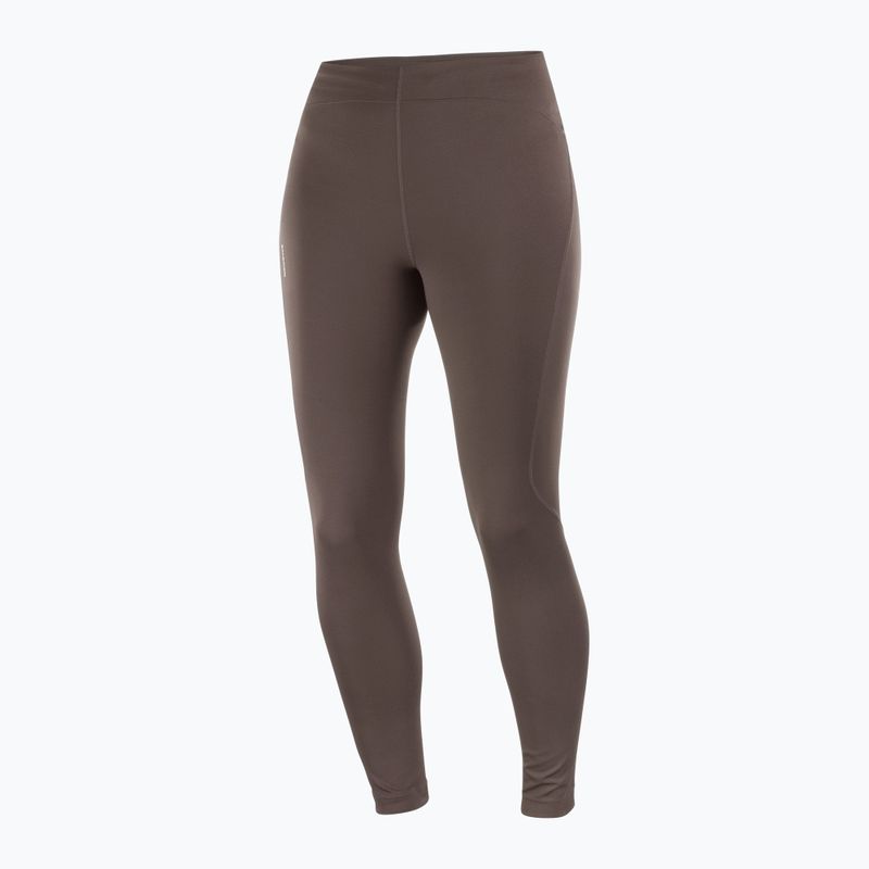 Leggings da corsa da donna Salomon SHAKEout Core 28" coffee bean 3