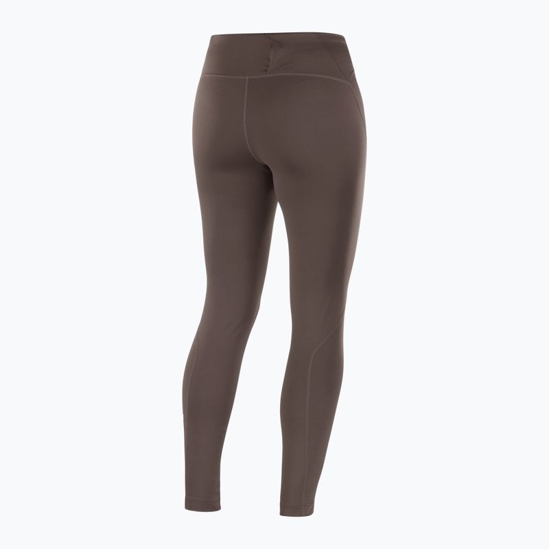 Leggings da corsa da donna Salomon SHAKEout Core 28" coffee bean 4