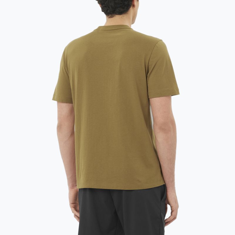T-shirt da uomo Salomon Logo brilliant olive 2
