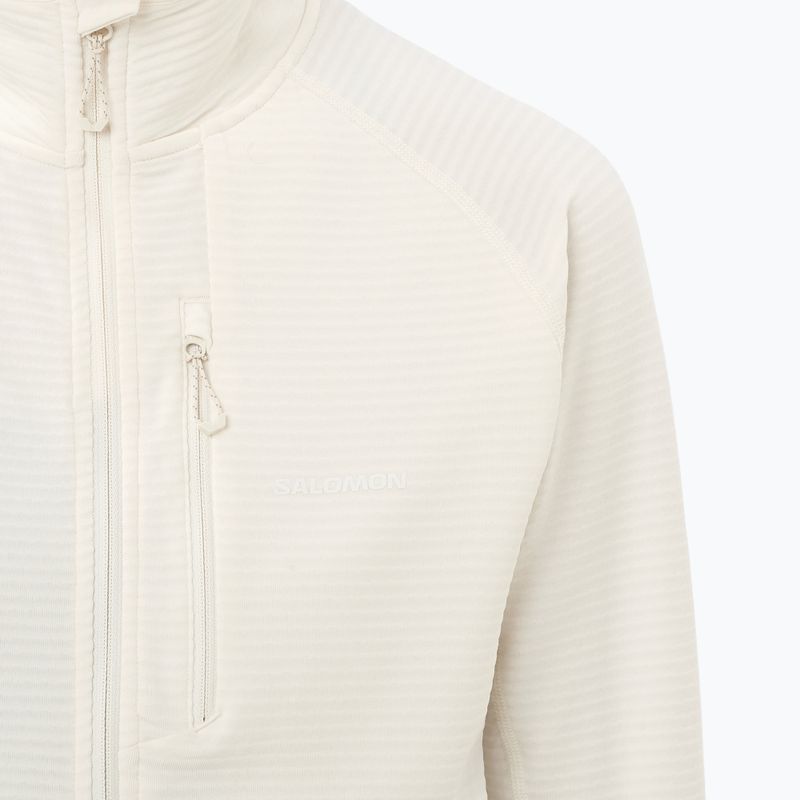 Felpa da trekking donna Salomon Essential Lightwarm Full Zip whisper white 3