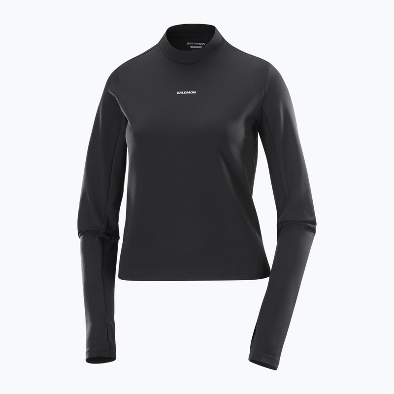 Maglia a maniche lunghe da corsa donna Salomon Bliss nero profondo 5