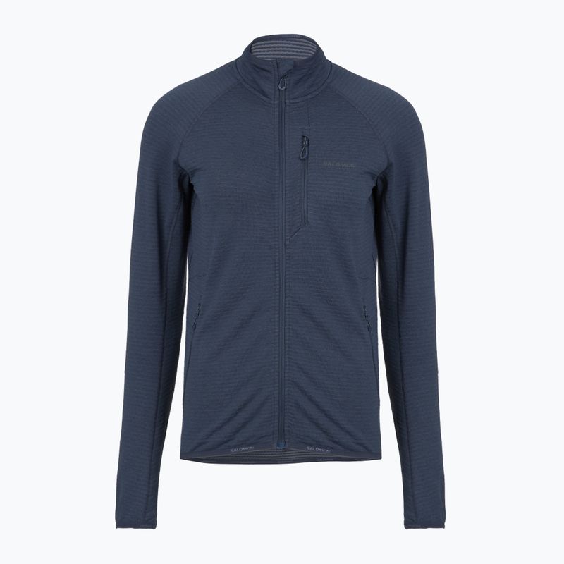 Felpa in pile da donna Salomon Lightwarm Full Zip blue nights 5