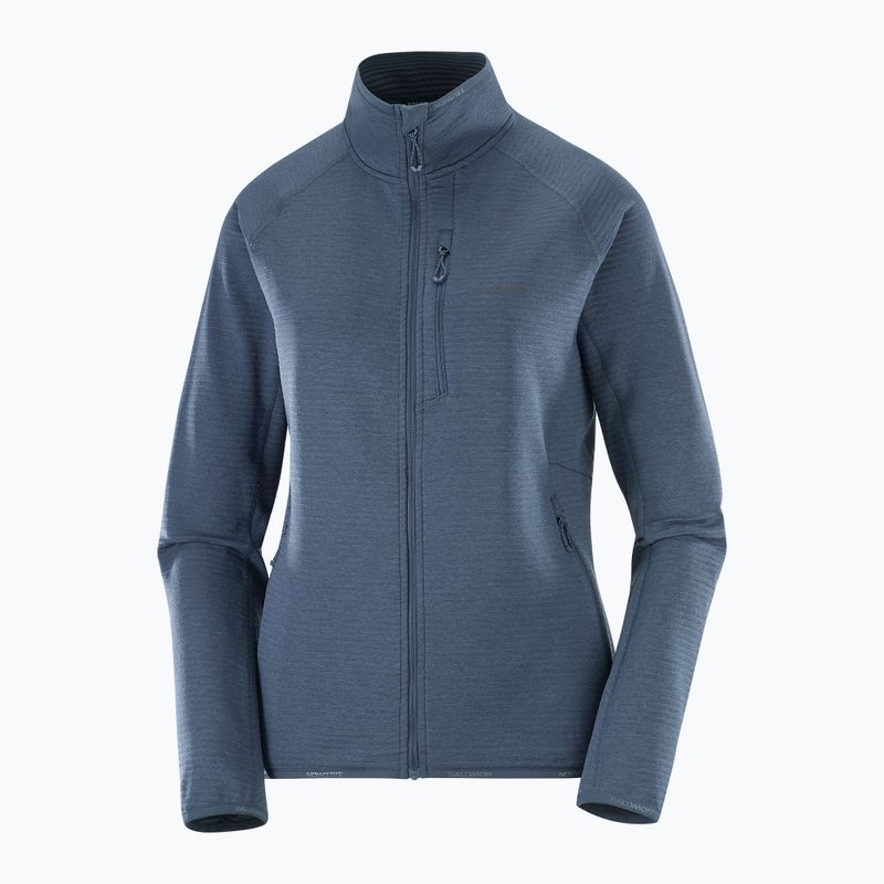 Felpa in pile da donna Salomon Lightwarm Full Zip blue nights 5