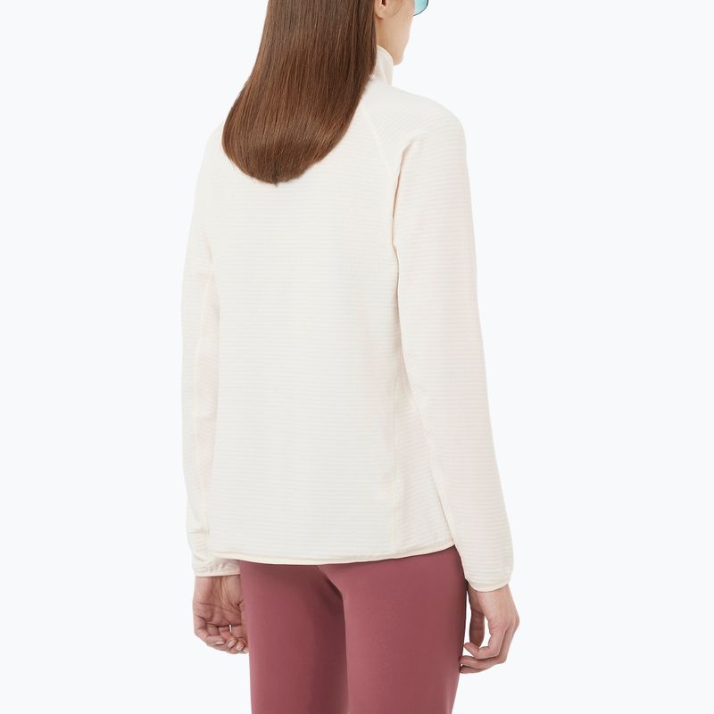Felpa da trekking donna Salomon Essential Lightwarm Half Zip whisper white 2