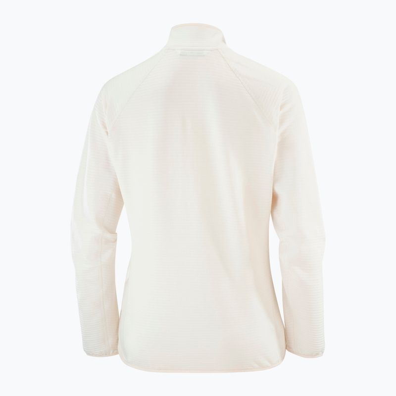 Felpa da trekking donna Salomon Essential Lightwarm Half Zip whisper white 6