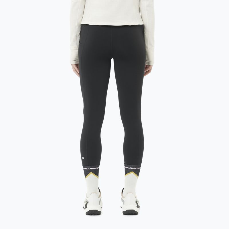 Leggings da corsa donna Salomon Shakeout Core Warm nero profondo 2