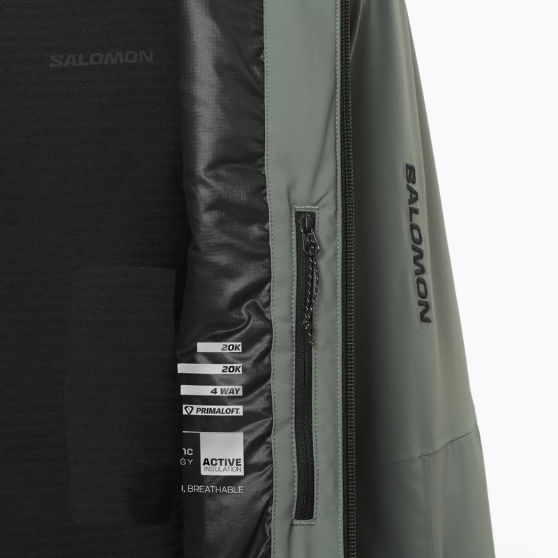 Giacca da sci da uomo Salomon Spectral green gables/sedona 8