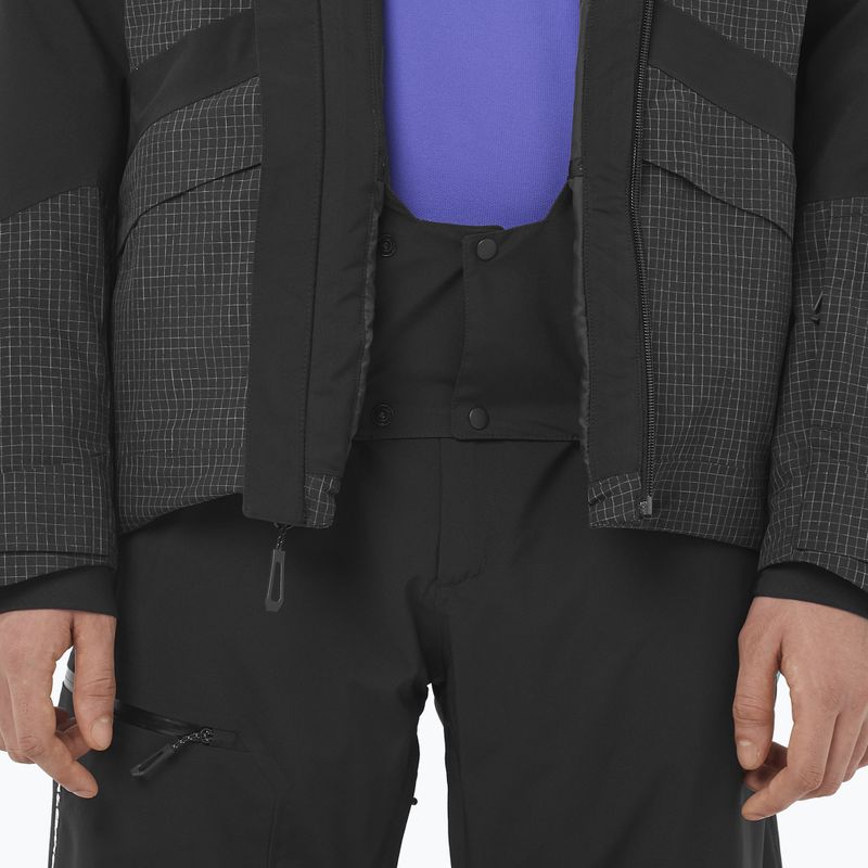 Giacca da sci da uomo Salomon Spark deep black 7