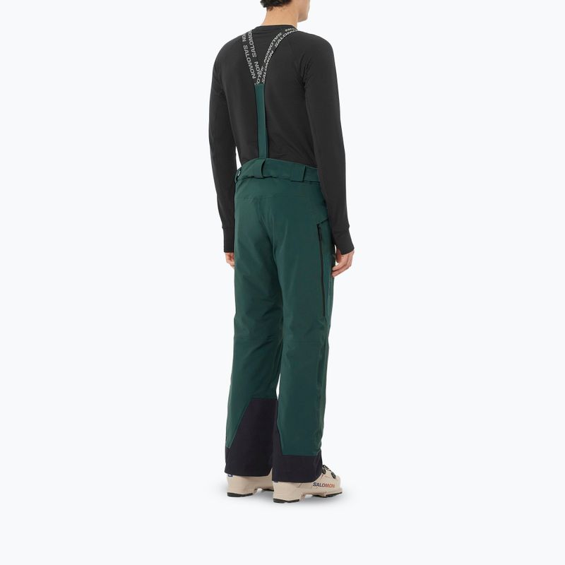 Pantaloni da sci da uomo Salomon Spectral green gables 2