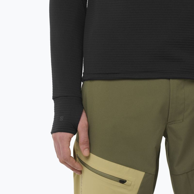 Felpa da uomo Salomon Essential Lightwarm CN nero profondo 3