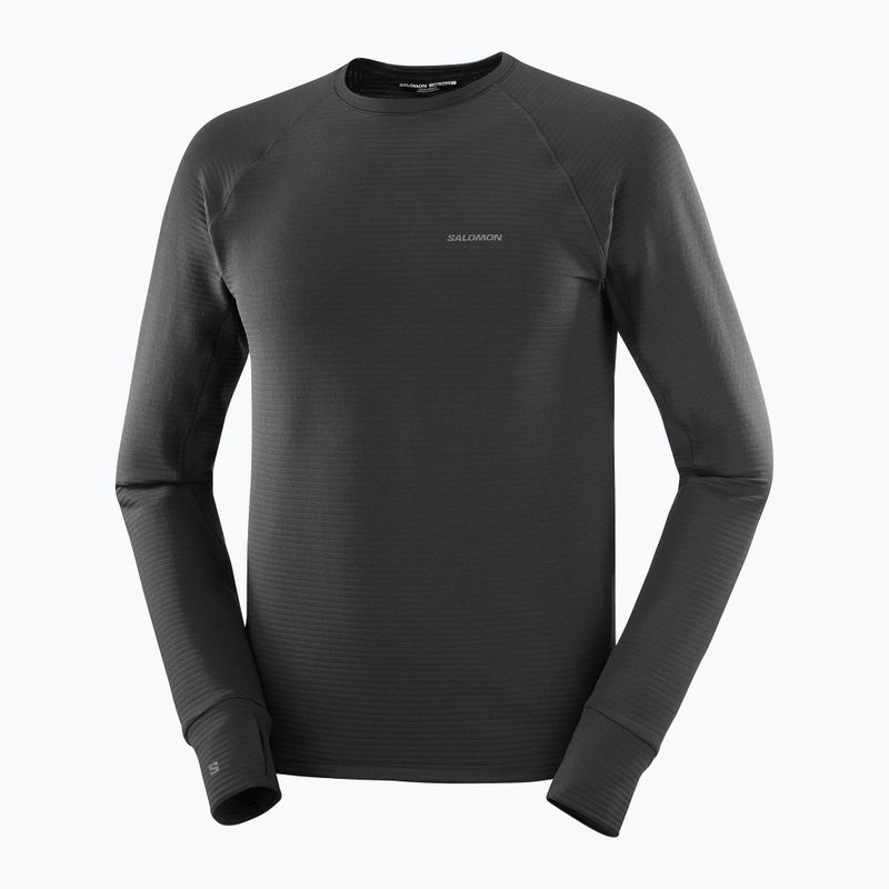 Felpa da uomo Salomon Essential Lightwarm CN nero profondo 5