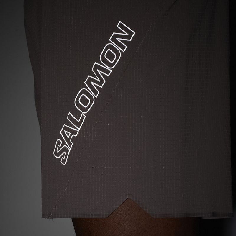 Pantaloncini da corsa uomo Salomon Sense Aero 7" iron 4