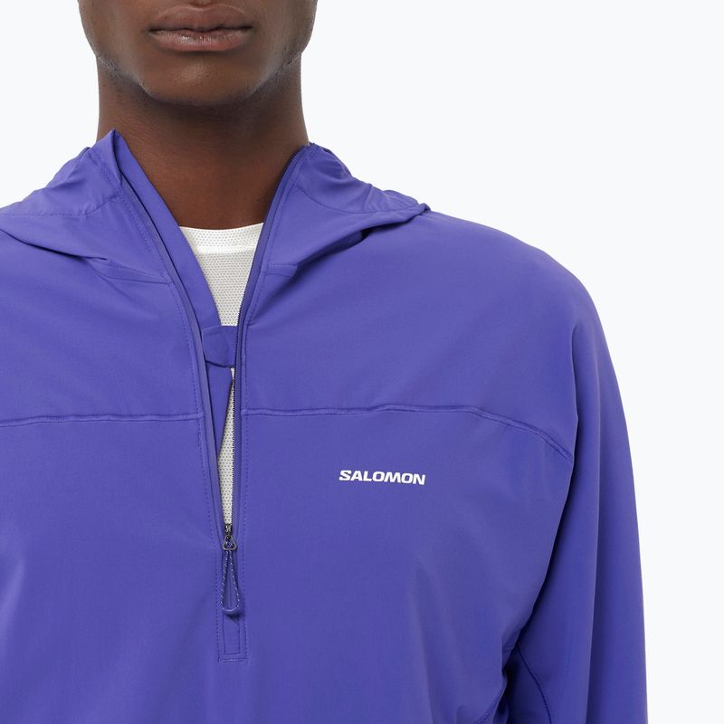 Felpa con cappuccio Salomon Sense Aero Half Zip da uomo, liberia 3
