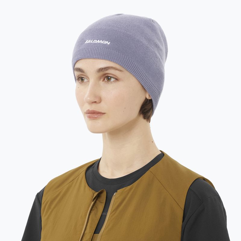 Cappello invernale Salomon Beanie blue granite 3