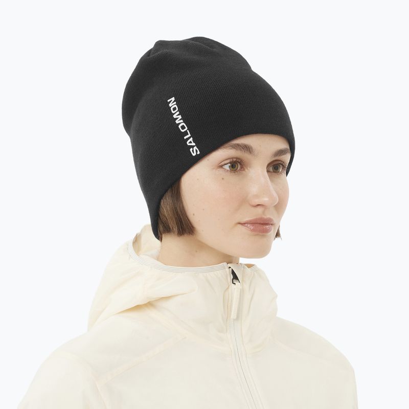 Cappello invernale Salomon Graphic nero profondo 3