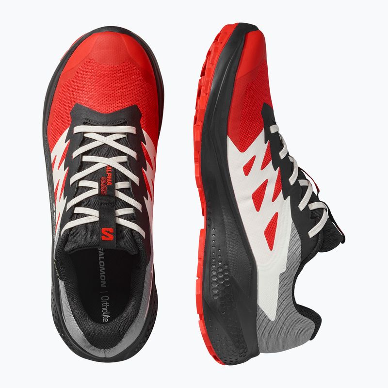 Scarpe da corsa da uomo Salomon Alphaglide GTX flame scarlet/black/pewter 12