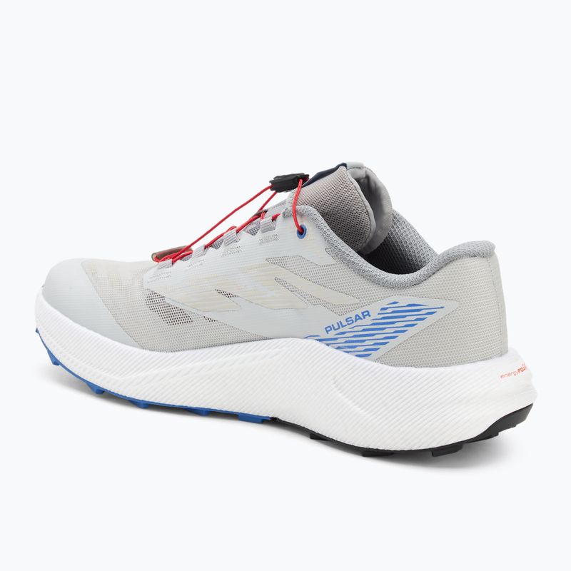 Scarpe da corsa da uomo Salomon Pulsar lunar rock/white/french blue 3