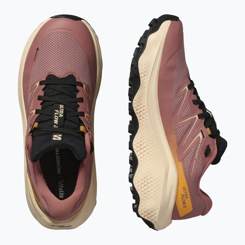Scarpe da corsa da donna Salomon Ultra Flow 2 GTX burlwood/tender peach/warm apricot 8
