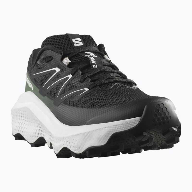 Scarpe da corsa da donna Salomon Ultra Flow 2 nero/bianco/verde agave 8