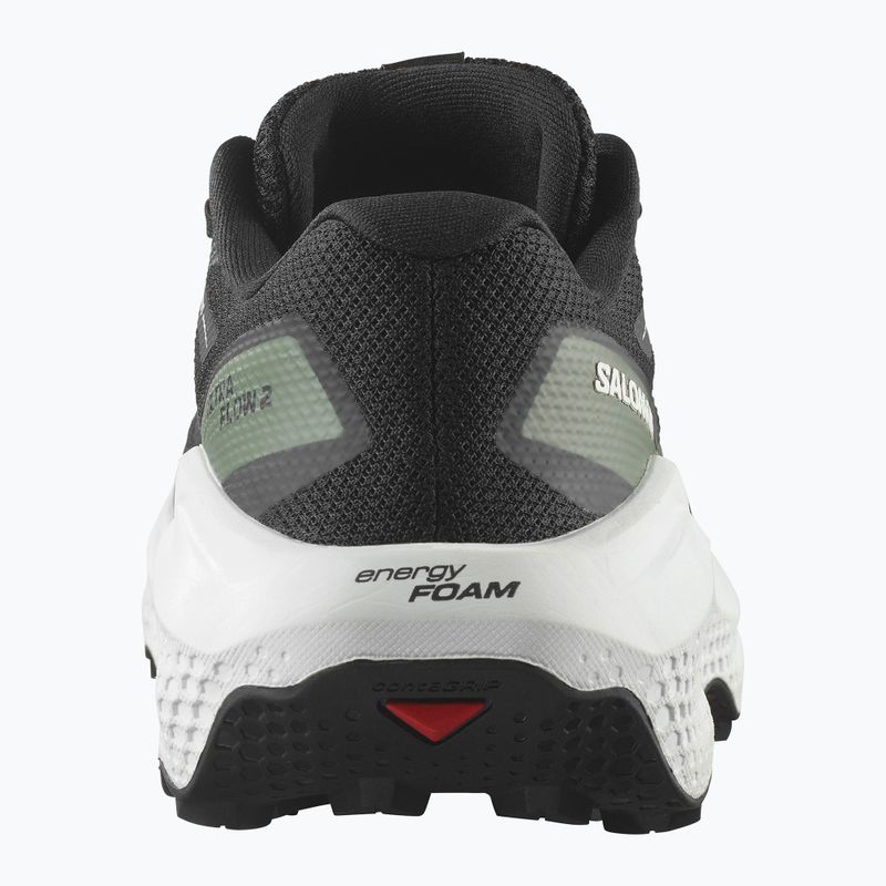 Scarpe da corsa da donna Salomon Ultra Flow 2 nero/bianco/verde agave 11