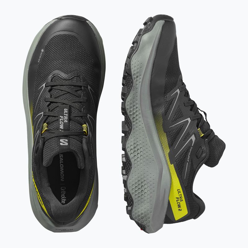 Scarpe da corsa da uomo Salomon Ultra Flow 2 GTX black/sedona sage/incaberry 12
