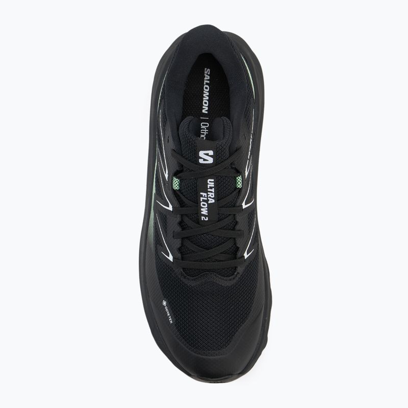 Scarpe da corsa da uomo Salomon Ultra Flow 2 GTX nero/nero/verde patina 5