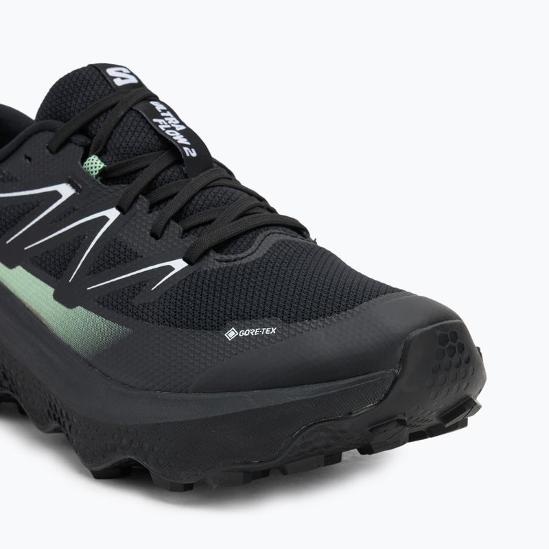 Scarpe da corsa da uomo Salomon Ultra Flow 2 GTX nero/nero/verde patina 7