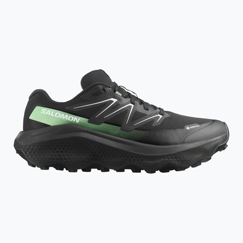 Scarpe da corsa da uomo Salomon Ultra Flow 2 GTX nero/nero/verde patina 8
