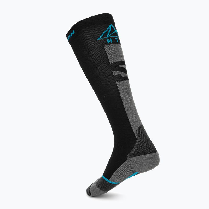 Calze da sci Salomon MTN black/blue danube 2