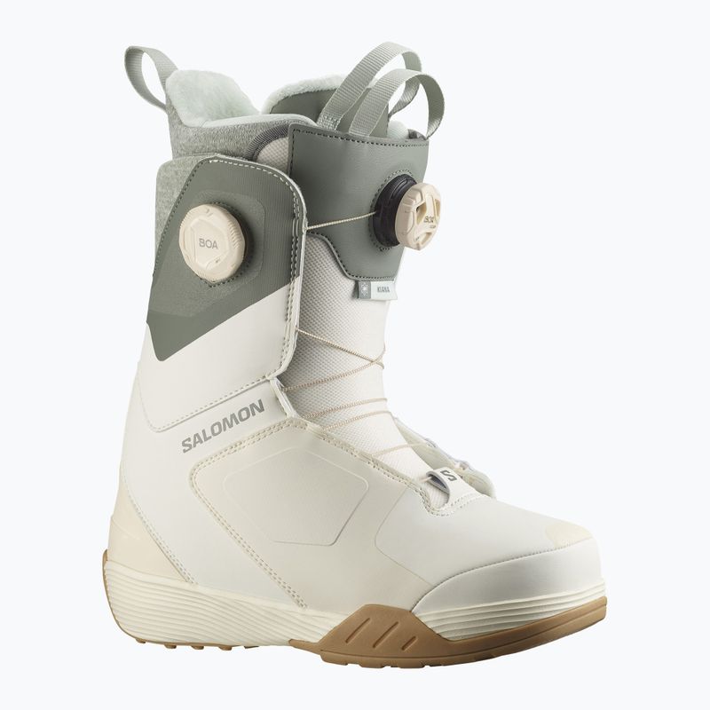 Scarponi da snowboard donna Salomon Kiana Dual Boa W vanilla ice/agave green/clearly aqua 6