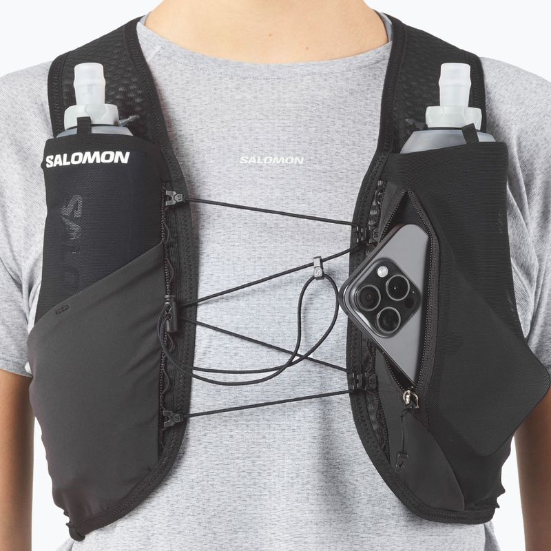 Gilet da corsa Salomon GRVL Skin 4 black 6