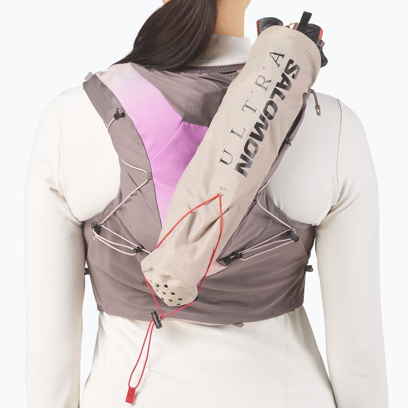 Gilet da corsa da donna Salomon Advance Skin 12 Gradient Set iron/shadow gray 9