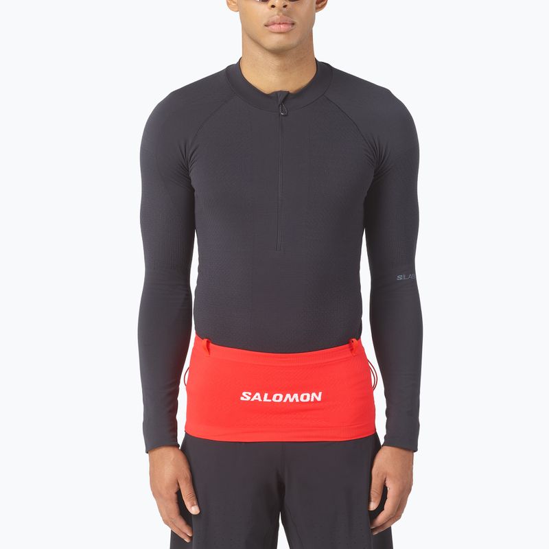Cintura da corsa Salomon ADV SKIN Seamless flame scarlet/white 3