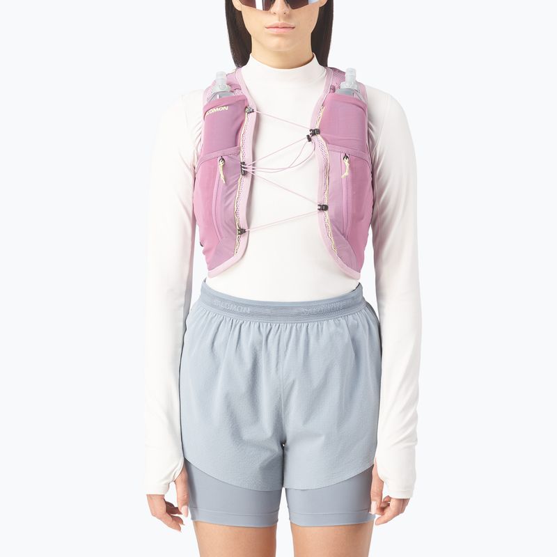 Gilet da corsa da donna Salomon Active Skin 12 Set dawn pink/dusky 3
