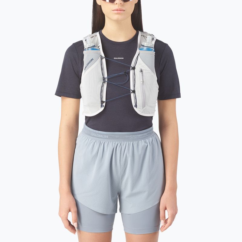 Gilet da corsa Salomon Advance Skin 5 Set alloy/gray violet/spellb 3