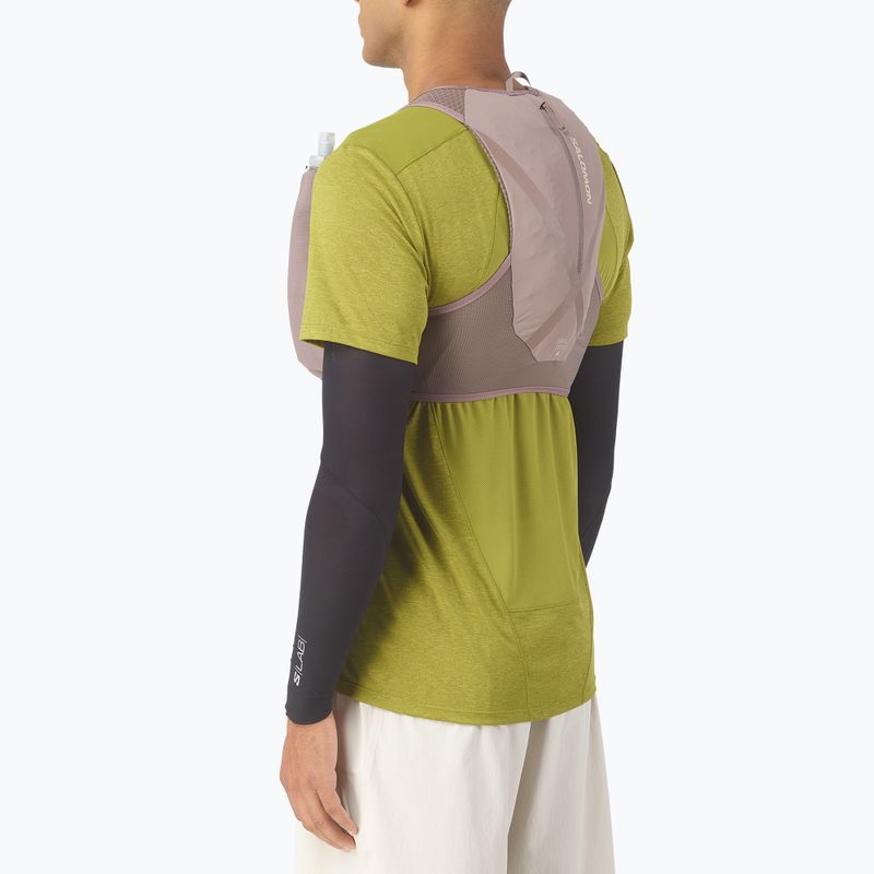 Gilet da corsa Salomon GRVL Skin 4 Set iron/silver cloud 4
