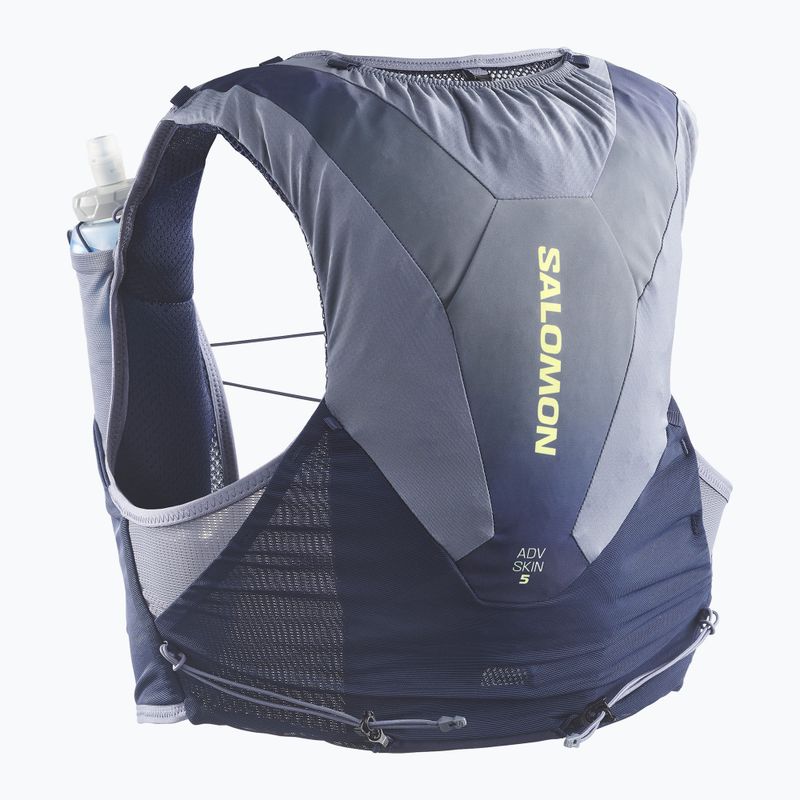 Gilet da corsa Salomon ADV SKIN 5 Gradient Set maritime blue/gray 2