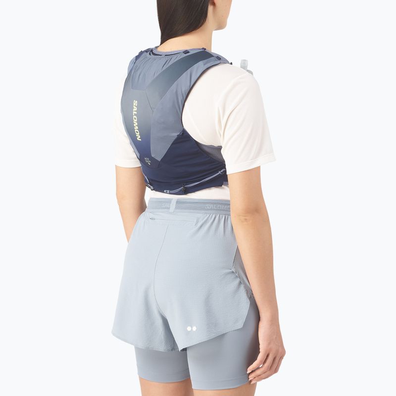 Gilet da corsa Salomon ADV SKIN 5 Gradient Set maritime blue/gray 4