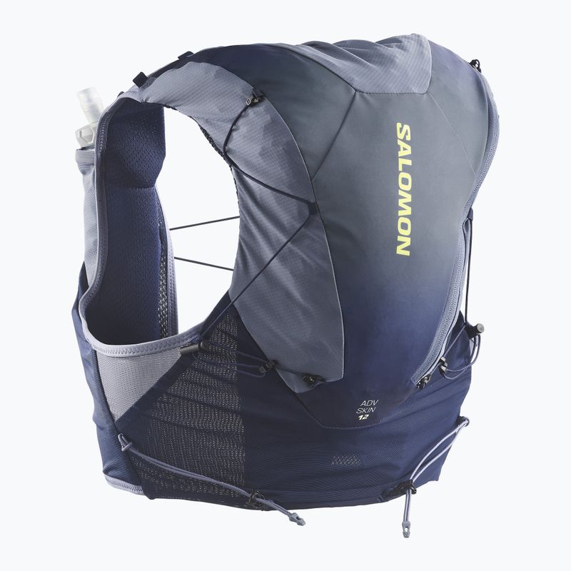 Gilet da corsa Salomon ADV SKIN 12 Gradient Set martime blue/gray 2