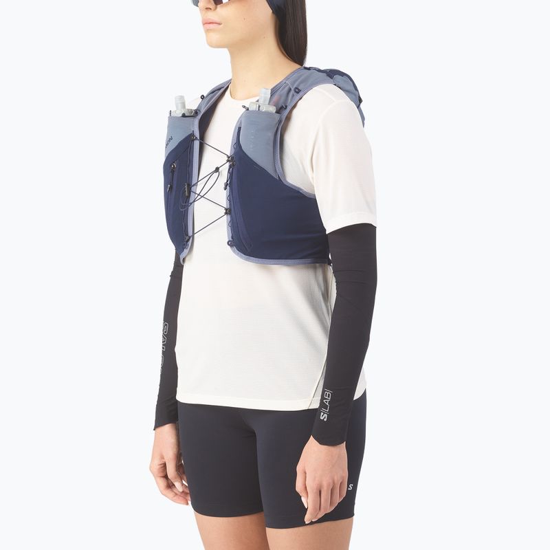 Gilet da corsa Salomon ADV SKIN 12 Gradient Set martime blue/gray 3