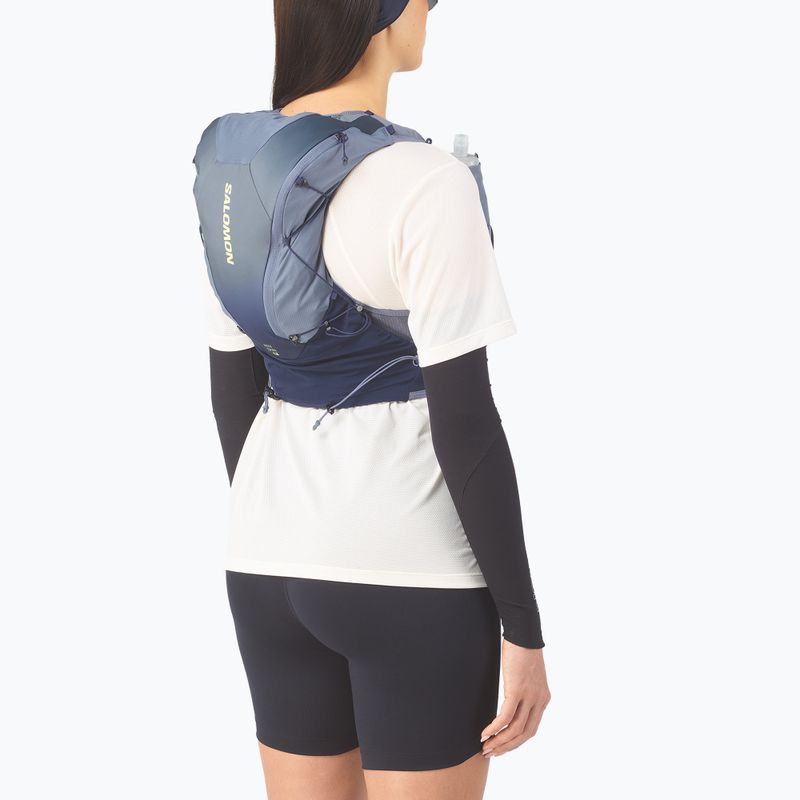 Gilet da corsa Salomon Advance Skin 12 Gradient Set martime blue/gray 4