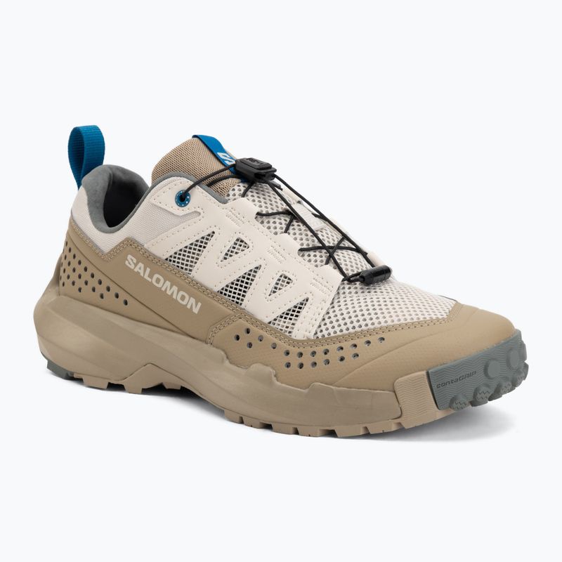 Scarpe da trekking da uomo Salomon Techamphibian 5 rainy day/desert tan/mykonos blue 2