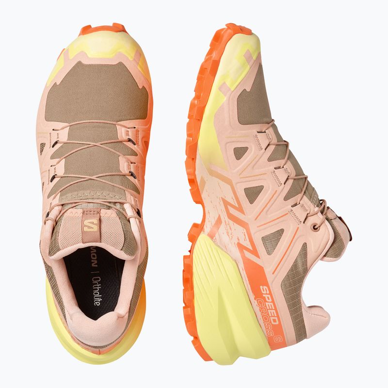 Scarpe da running da donna Salomon Speedcross 6 burro/sunny lime/almond cream 6