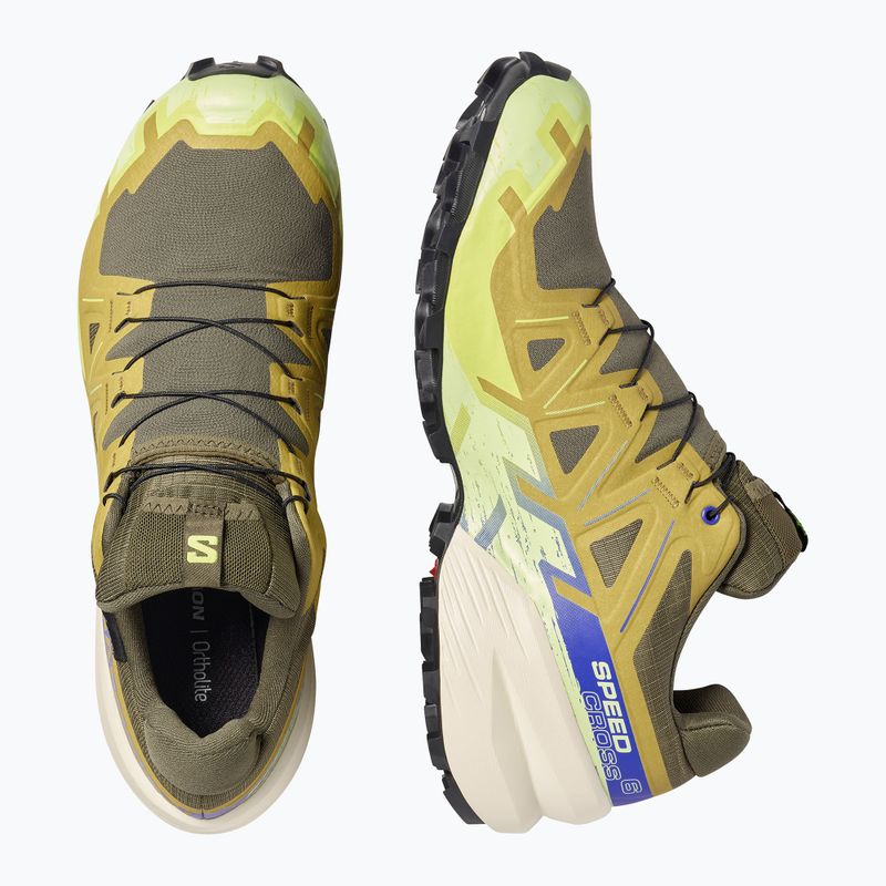 Scarpe da corsa uomo Salomon Speedcross 6 GTX grape leaf/aspargus green 4