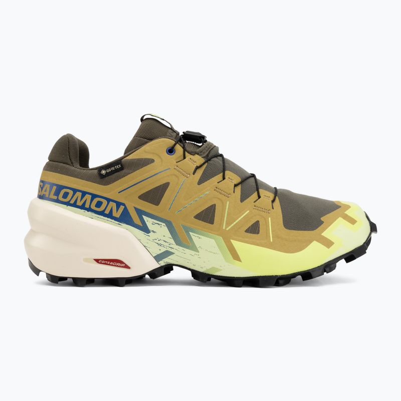 Scarpe da corsa uomo Salomon Speedcross 6 GTX grape leaf/aspargus green 2