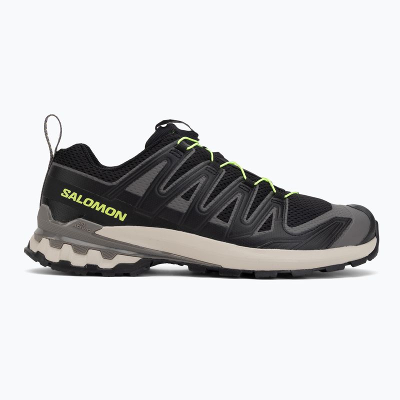 Scarpe da running da uomo Salomon XA Pro 3D V9 black/dark gull gray/acid lime 2