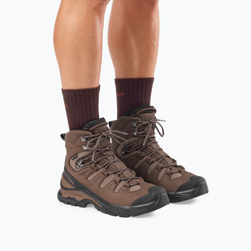 Scarpe da trekking uomo Salomon Quest 5 GTX dark earth/black 7