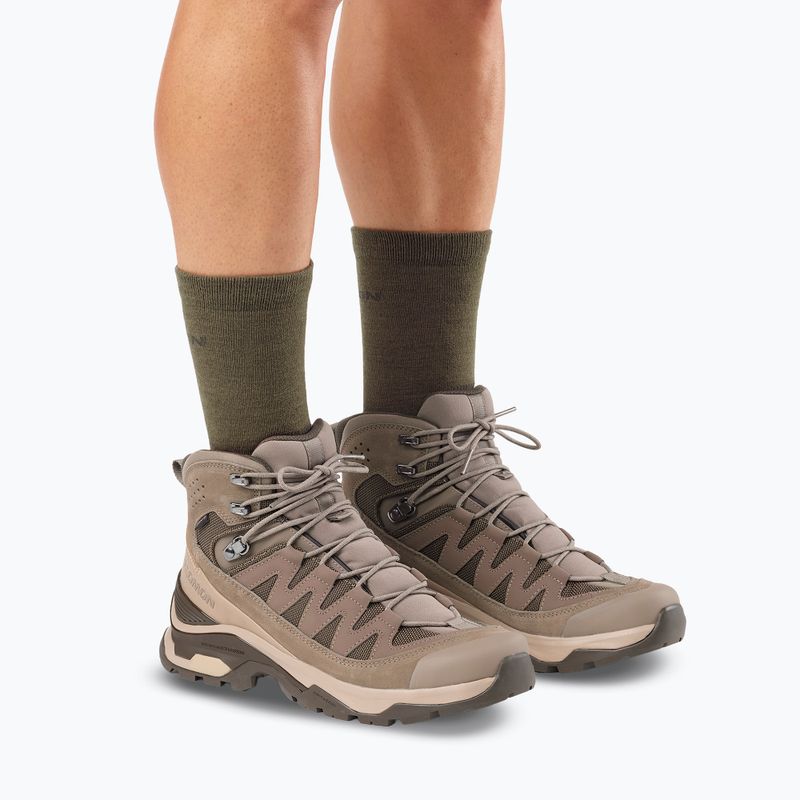 Scarpe da trekking da uomo Salomon Quest Echo GTX walnut/dsrtan/blko 8