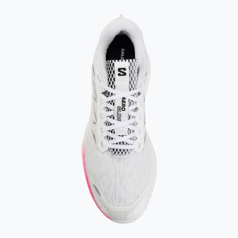 Scarpe da running da uomo Salomon Aero Glide 4 white/white/black 5