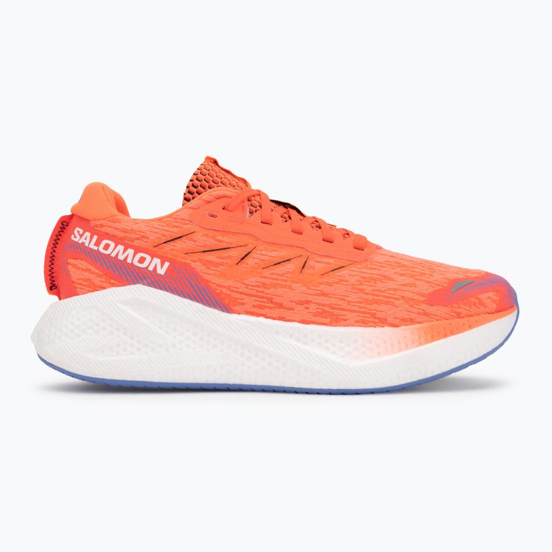 Scarpe da running da uomo Salomon Aero Glide 4 neon flame/white/persia 2